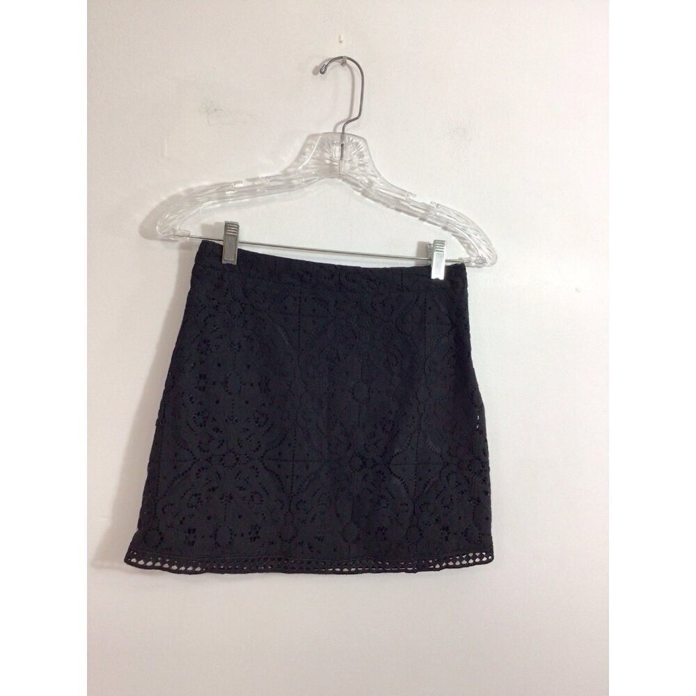 Forever 21 Black Lace Mini Skirt Womens Small New